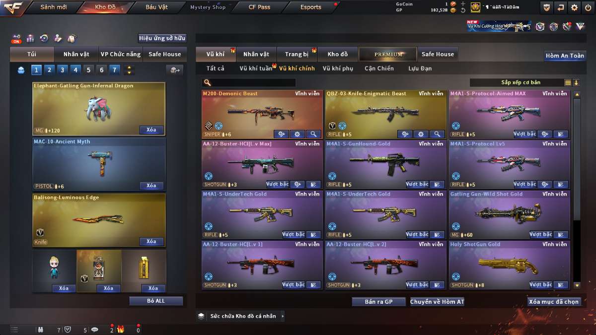 shop acc cf uy tin gia re